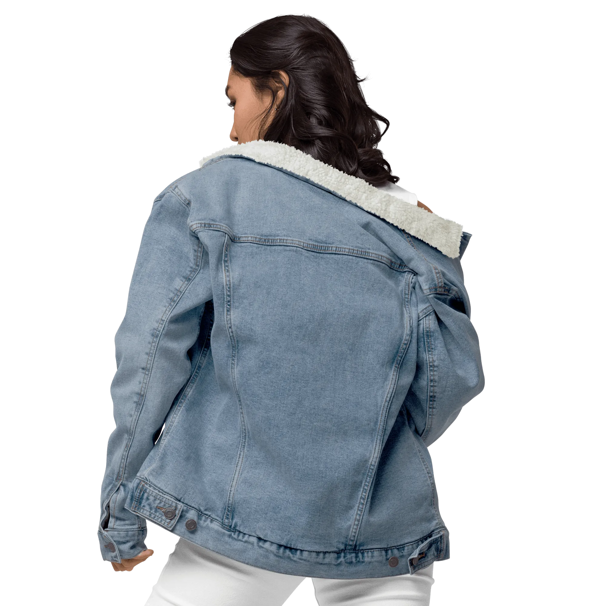 Vintage Streetwear Unisex Denim Sherpa Jacket