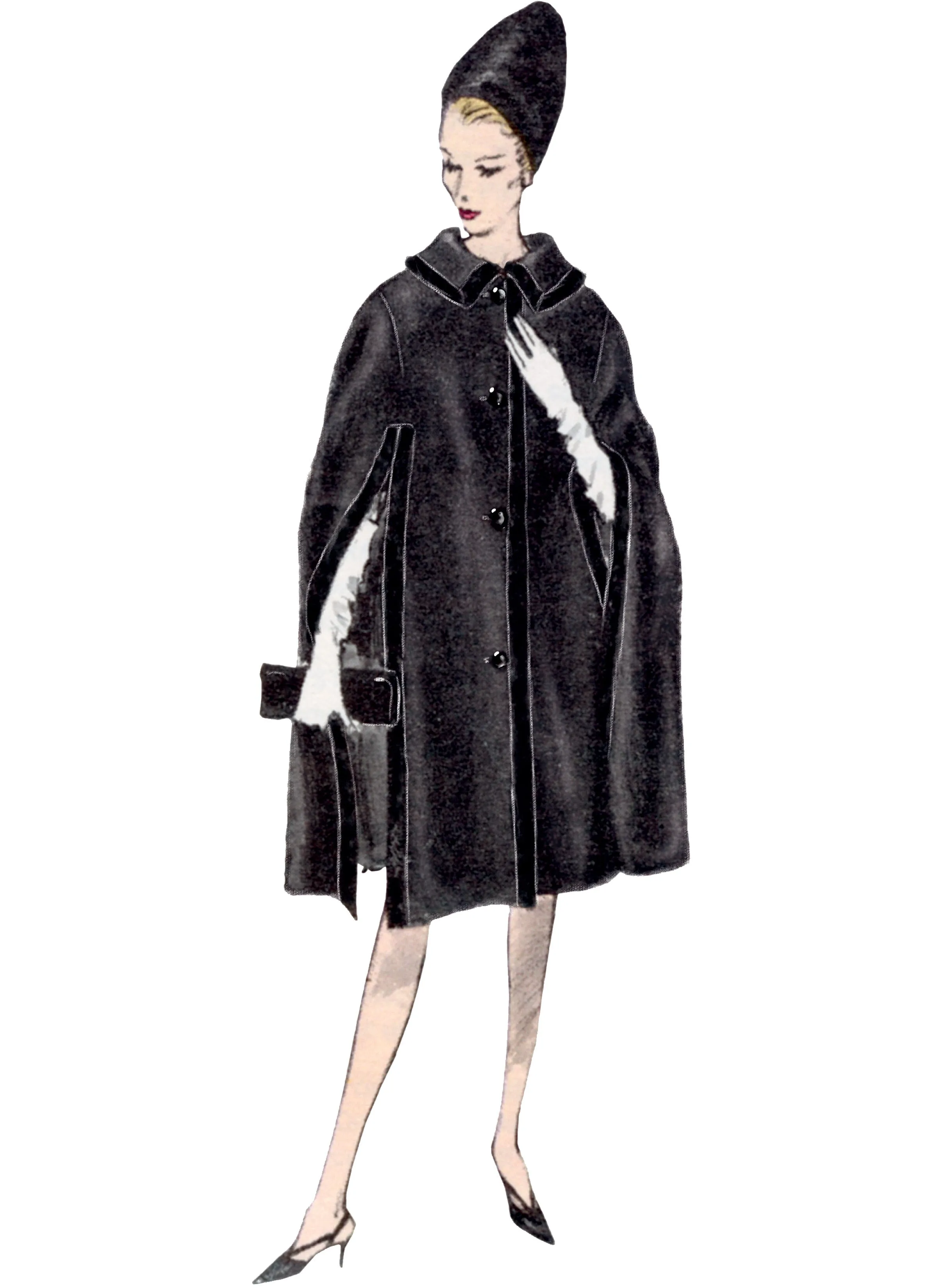 Vogue 1838 60s Style Cape Pattern