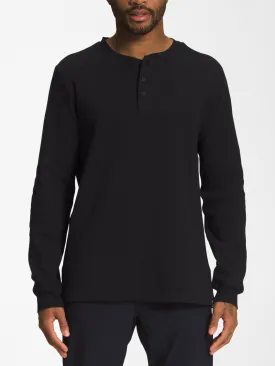 Waffle Henley Long Sleeve T-Shirt