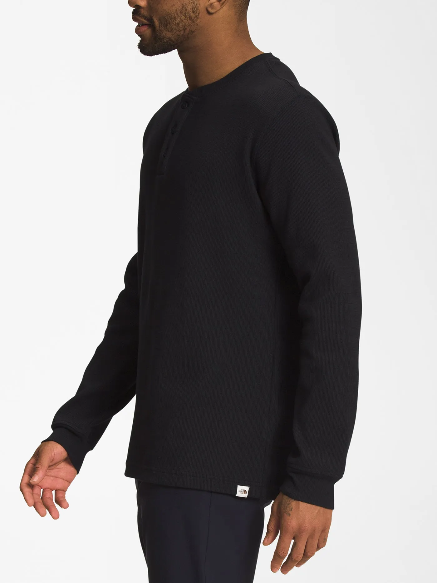 Waffle Henley Long Sleeve T-Shirt