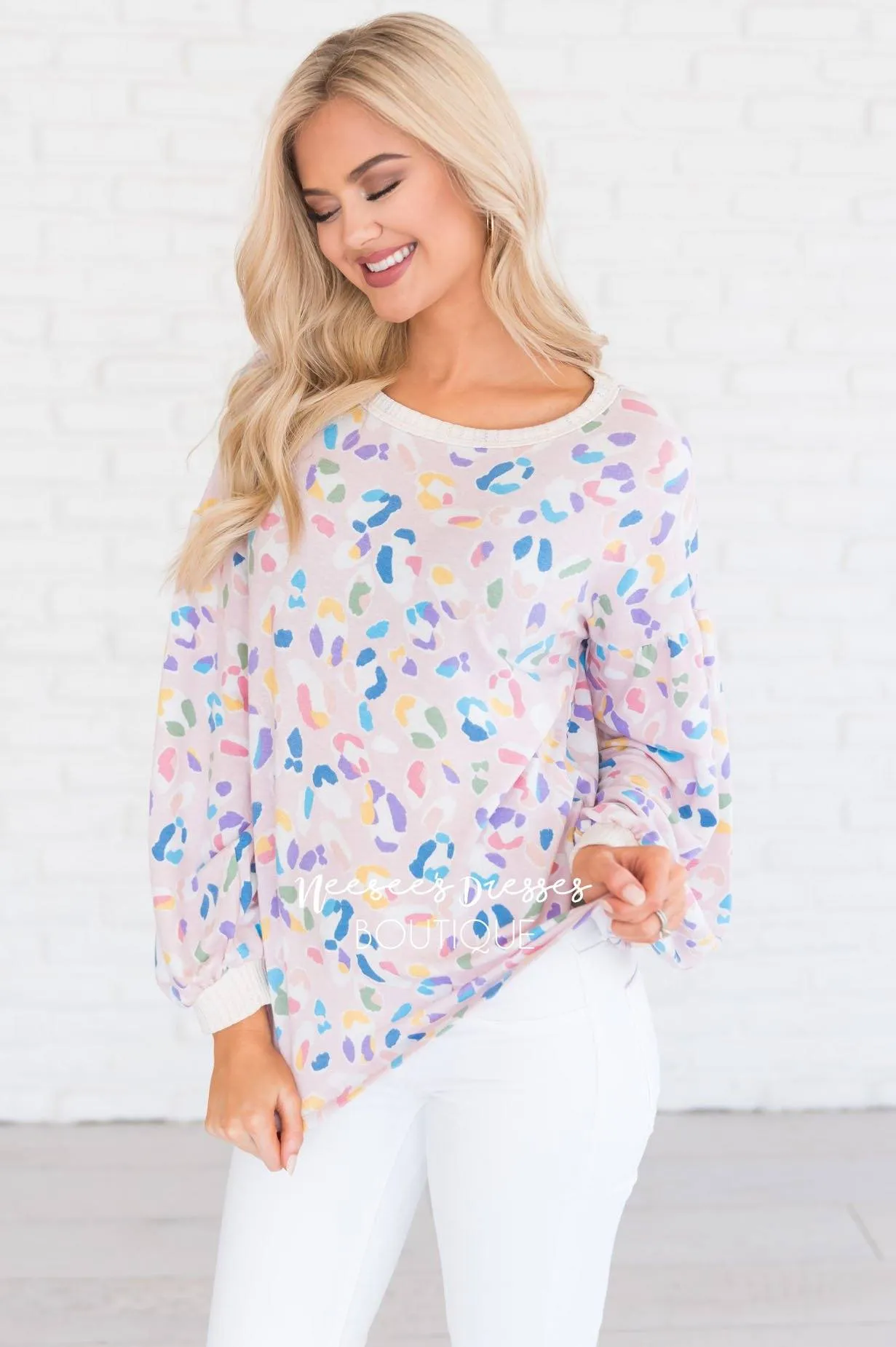 Wild One Modest Bubble Sleeve Top