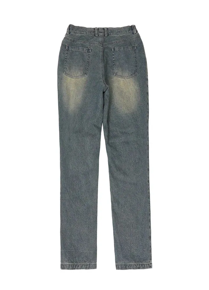 Women's Flannel Lined Jeans,Straight Leg