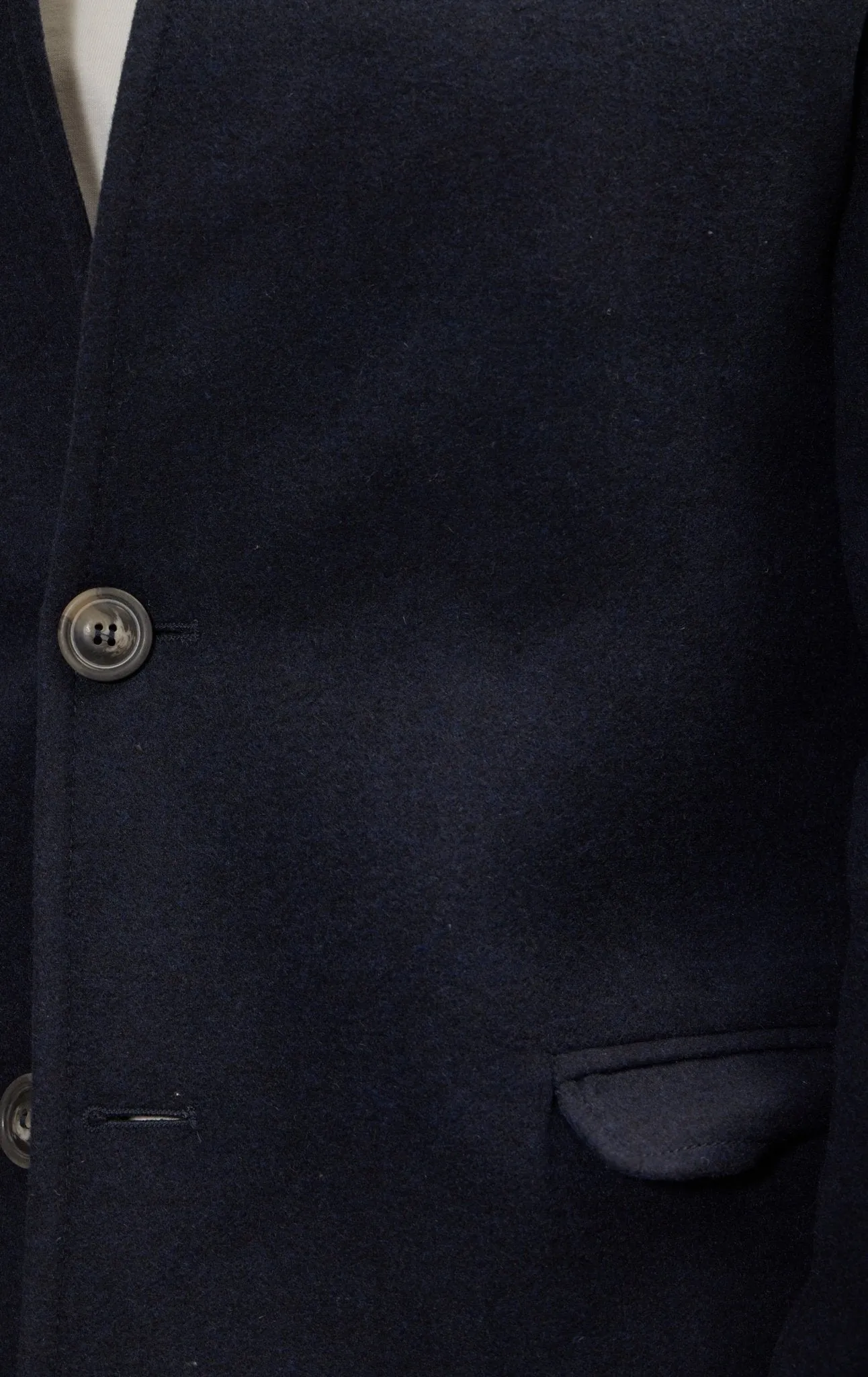 Wool Blend Peacoat -  Navy