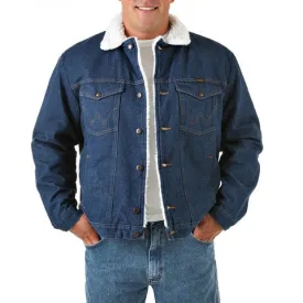 Wrangler® Sherpa Lined Denim Jacket (74255PW) - Prewashed Denim