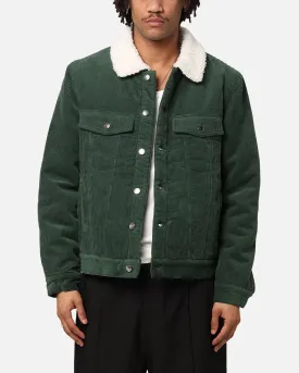 XXIII Chelsea Corduroy Sherpa Jacket Dark Green