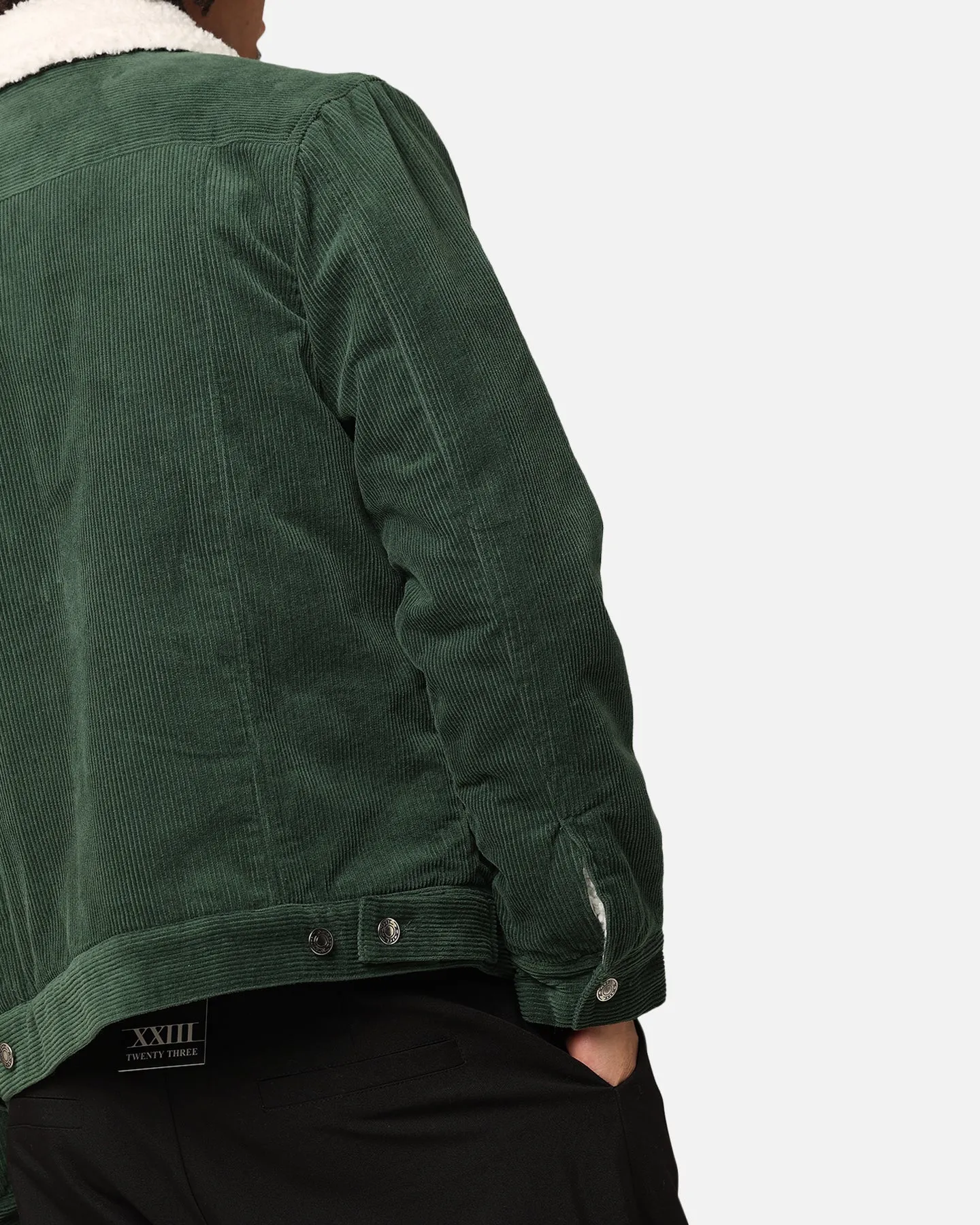 XXIII Chelsea Corduroy Sherpa Jacket Dark Green