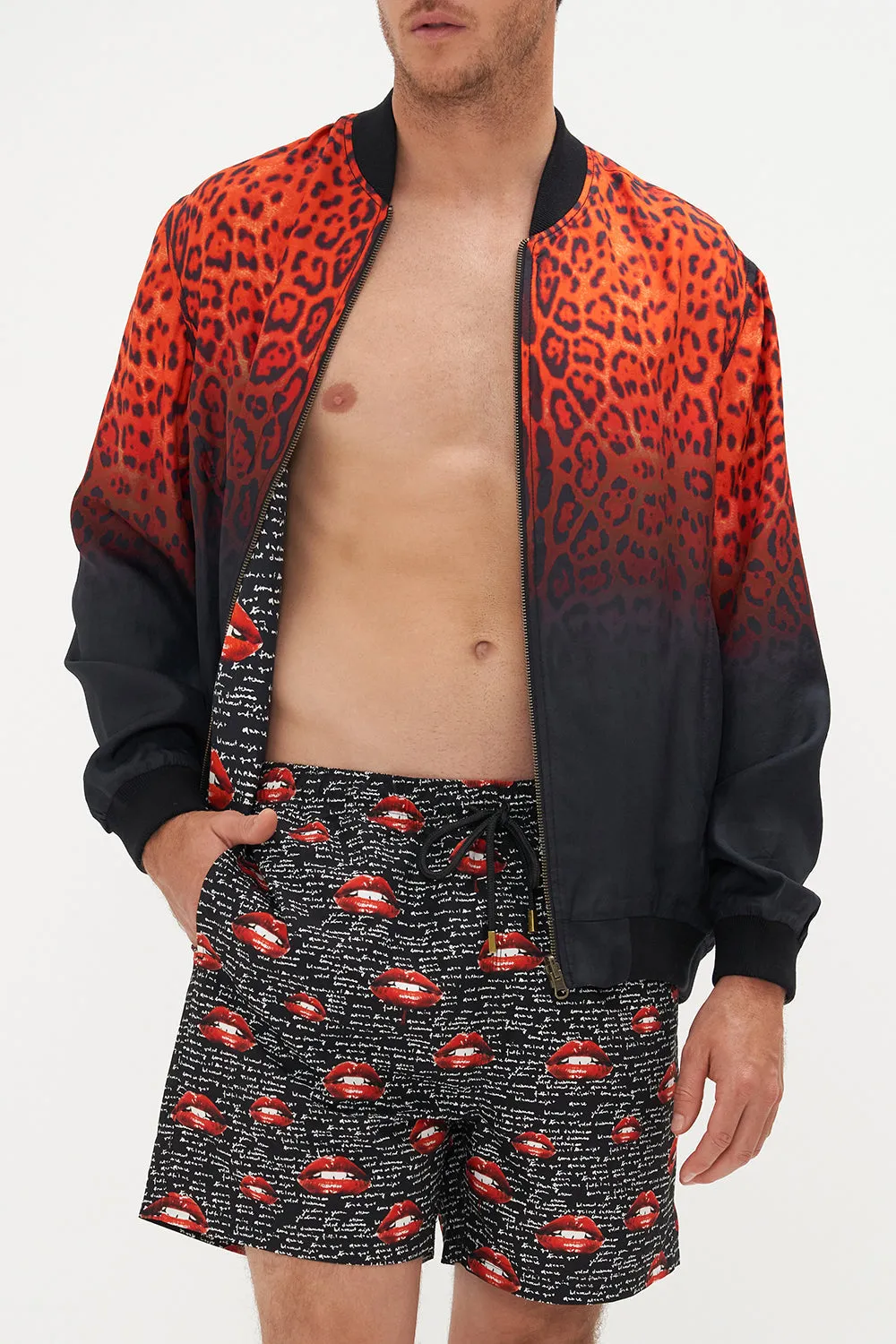 ZIP THROUGH REVERSIBLE BOMBER JACKET CHAOS MAGIC